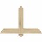 Ekena Millwork Eugene Rough Sawn Timber Gable Bracket, Douglas Fir, 36"W x 24"H x 4"D x 4"F, 16/12 Pitch GBW036X24X0404EUG00RDF - alternate 1
